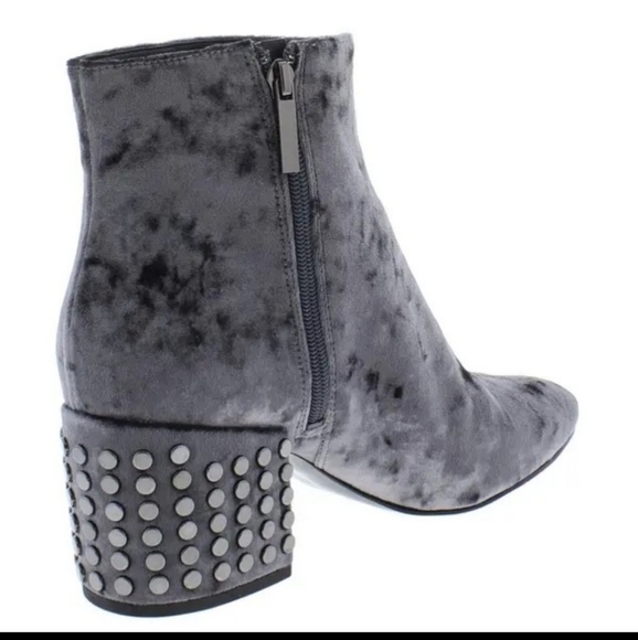 NIB Kendall + Kylie Velvet Ankle High Block Heels - Picture 3 of 5